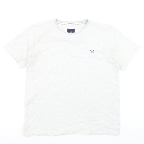 Crew Clothing Company Men's White Cotton T-Shirt Size L