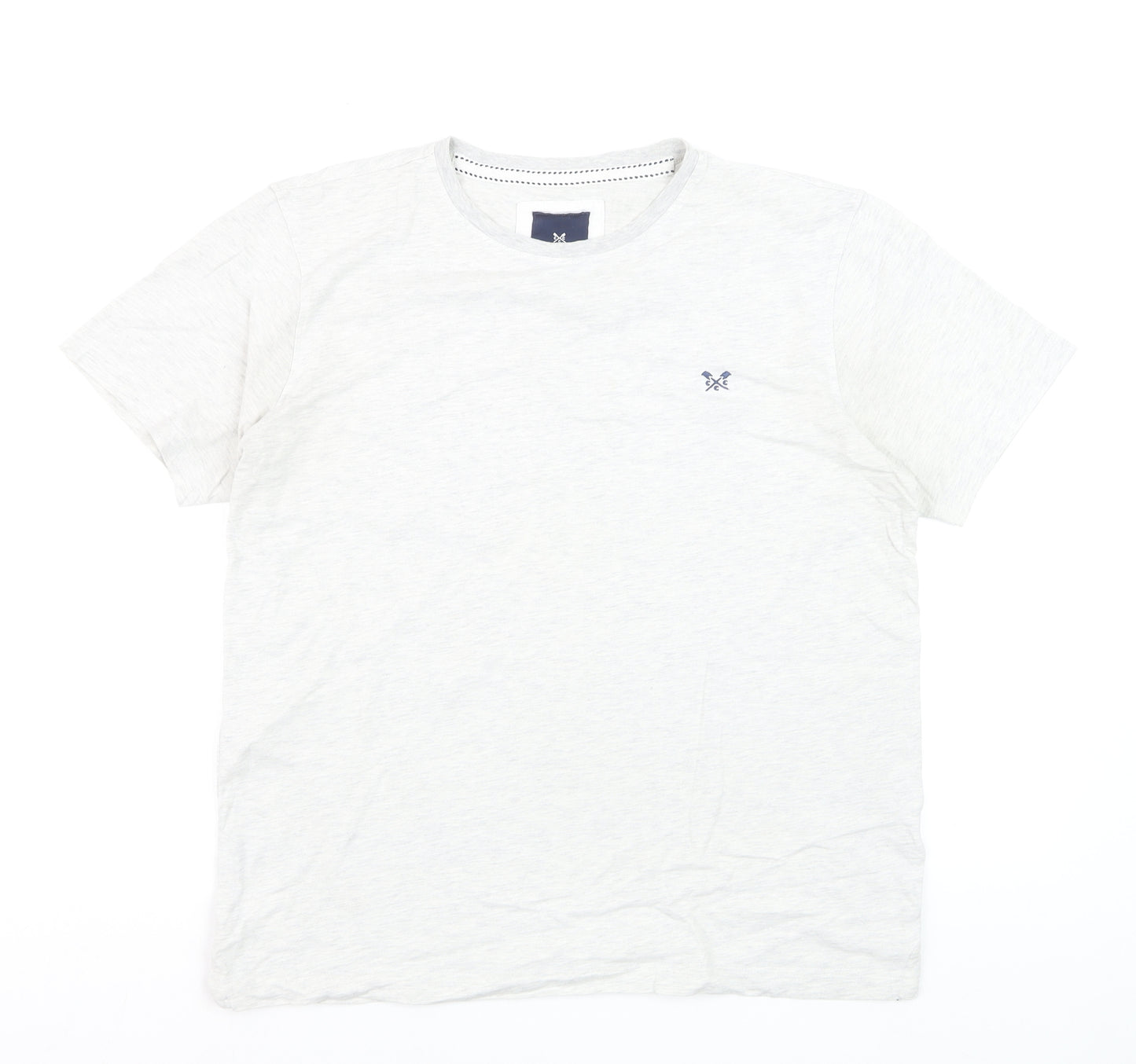 Crew Clothing Company Men's White Cotton T-Shirt Size L