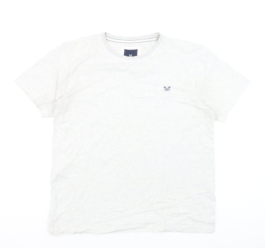 Crew Clothing Company Men's White Cotton T-Shirt Size L