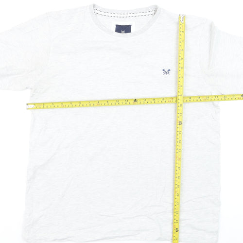 Crew Clothing Company Men's White Cotton T-Shirt Size L