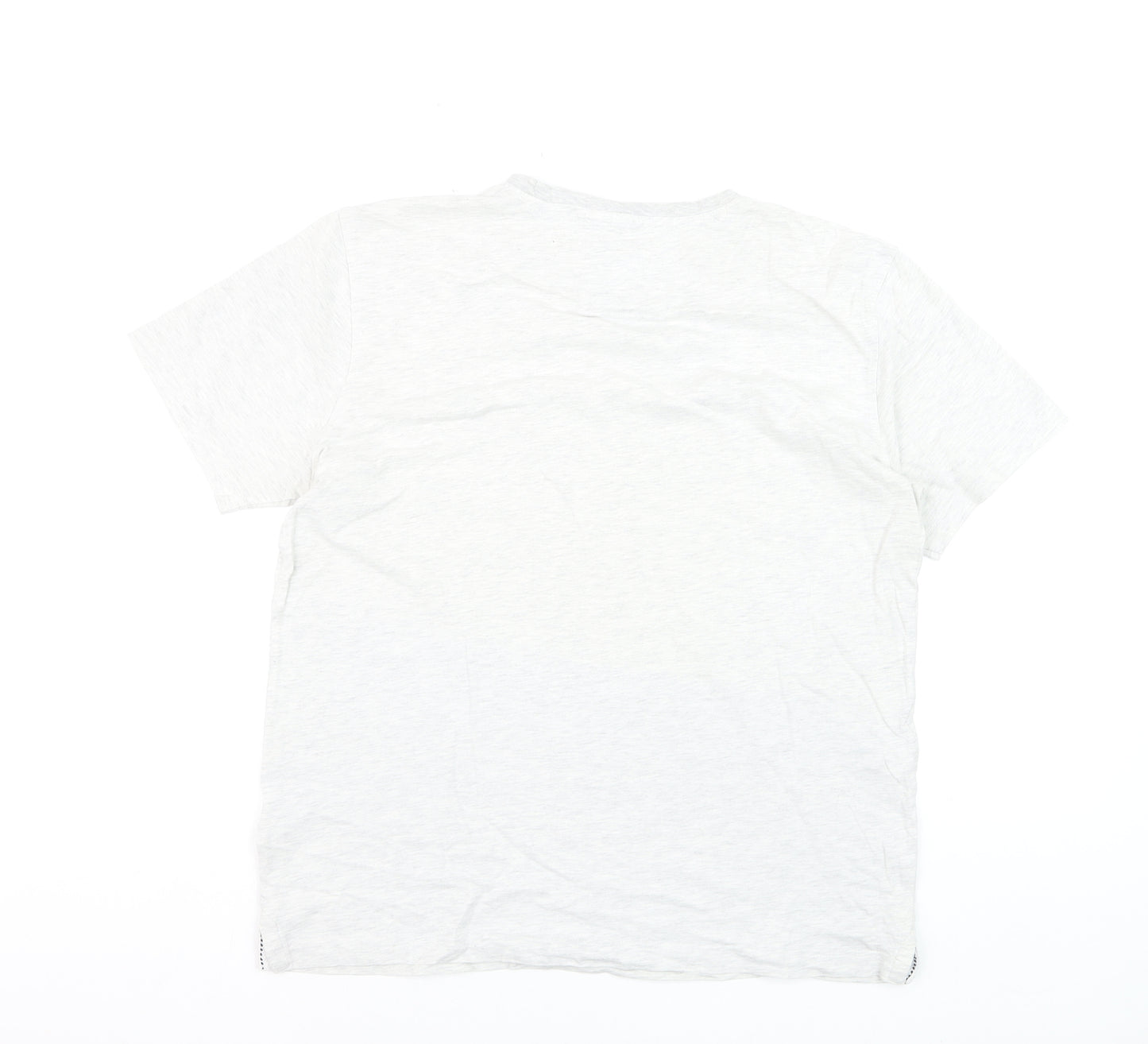 Crew Clothing Company Men's White Cotton T-Shirt Size L