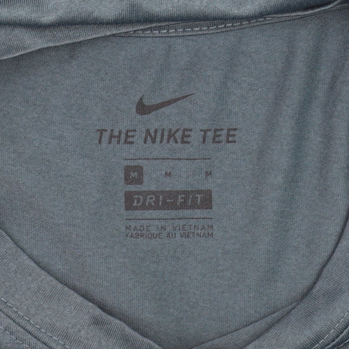 Nike Mens Blue Dri-Fit Sports Graphic T-Shirt Size M