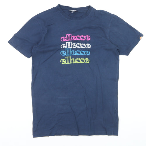 Ellesse Men's Blue XS Logo Graphic Cotton T-Shirt