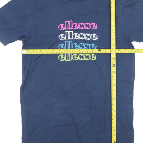 Ellesse Men's Blue XS Logo Graphic Cotton T-Shirt