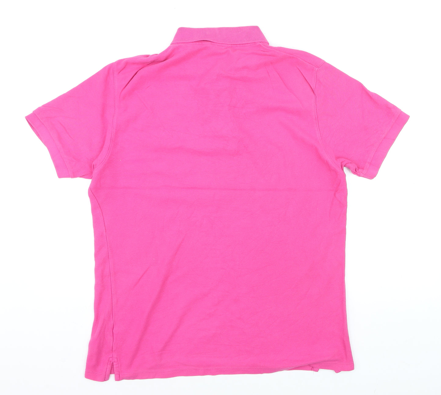 Marks and Spencer Blue Harbour Men's Pink Cotton Polo Shirt M