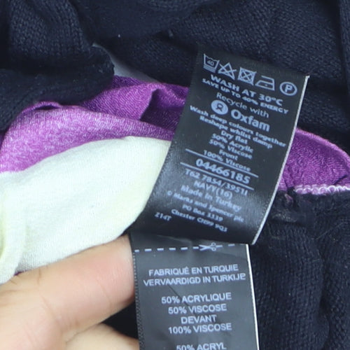 Marks and Spencer Per Una Womens Black 3/4 Sleeve Cardigan Size 16