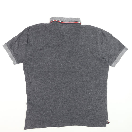 Tommy Hilfiger Men's Grey Regular Fit Short Sleeve Polo XXL