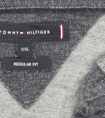 Tommy Hilfiger Men's Grey Regular Fit Short Sleeve Polo XXL