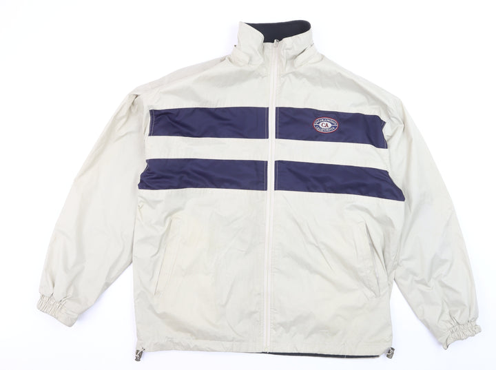 MBM Gear Men's Beige Windbreaker Jacket L Waterproof Full Zip