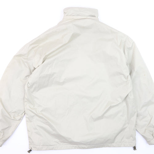MBM Gear Men's Beige Windbreaker Jacket L Waterproof Full Zip