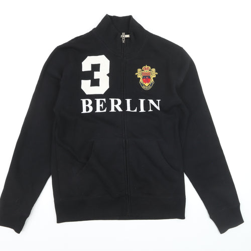 Robin Ruth Men's Black Full Zip Berlin Sweatshirt Size M