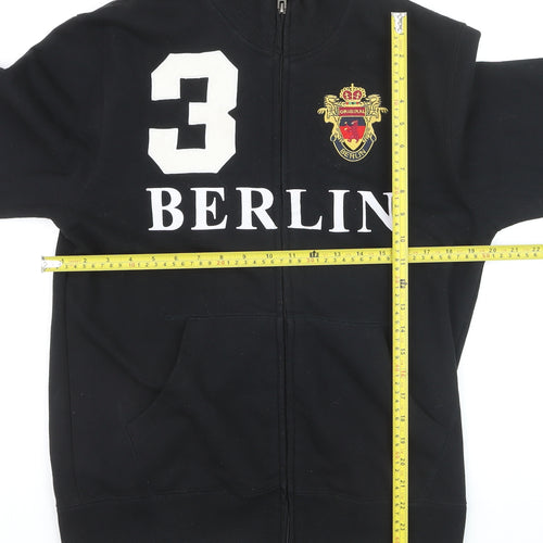Robin Ruth Men's Black Full Zip Berlin Sweatshirt Size M