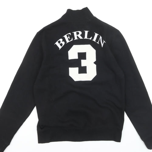 Robin Ruth Men's Black Full Zip Berlin Sweatshirt Size M