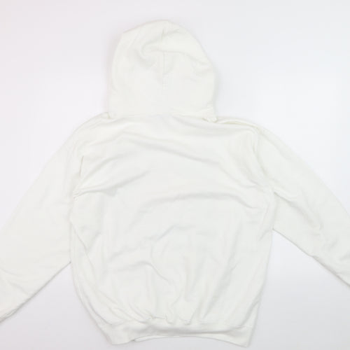 boohooMAN Men’s White Rocky IV Pullover Hoodie Size S