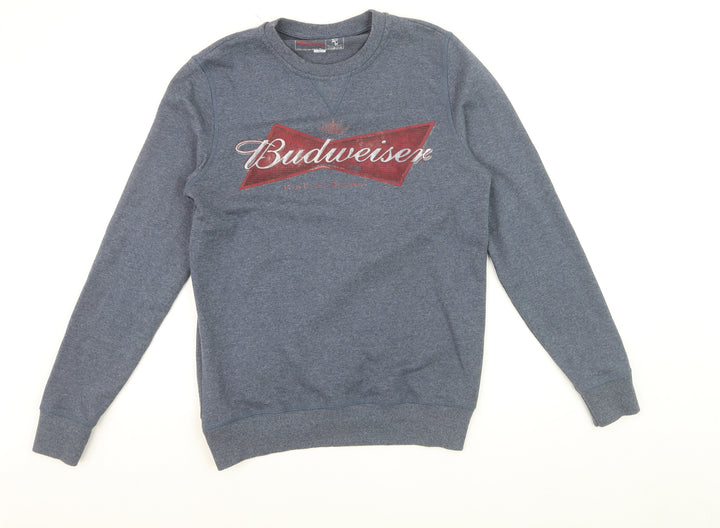 Next Men’s Blue Budweiser Logo Pullover Sweatshirt Size S