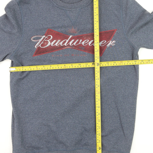 Next Men’s Blue Budweiser Logo Pullover Sweatshirt Size S