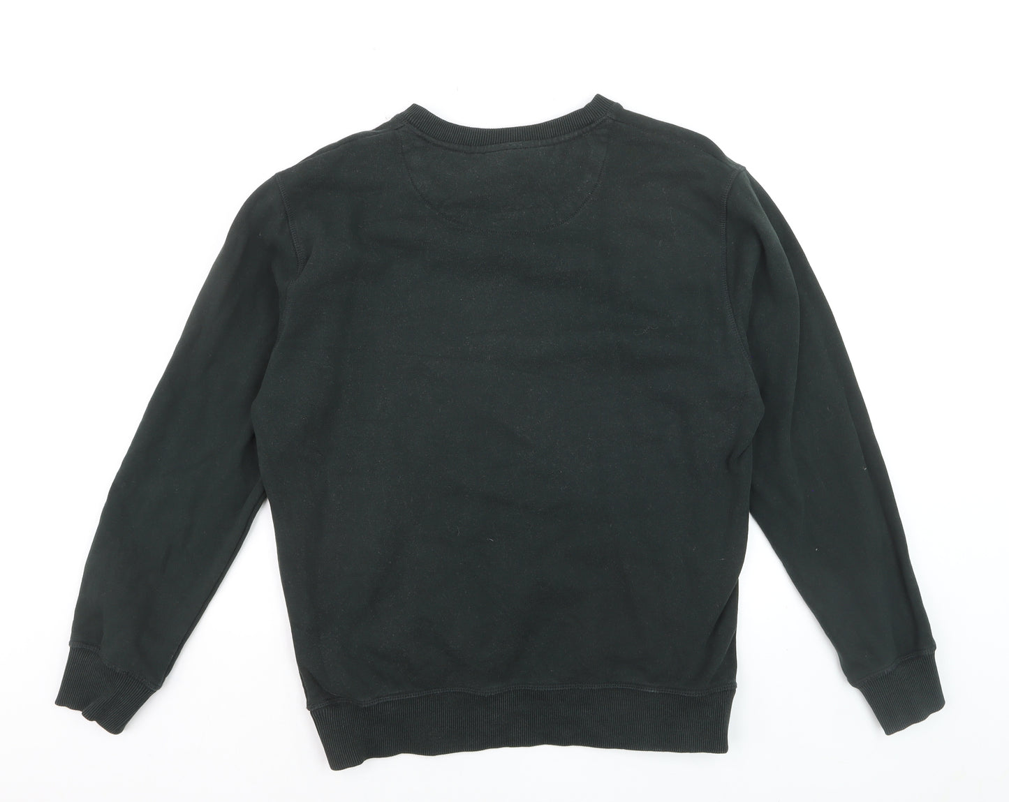 Pepe Jeans Mens Black Regular Fit Cotton Sweatshirt M
