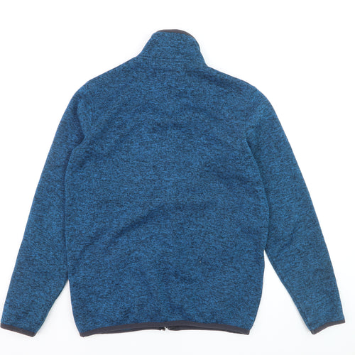 Möberg Men's Blue Full Zip Fleece Sweatshirt Size M