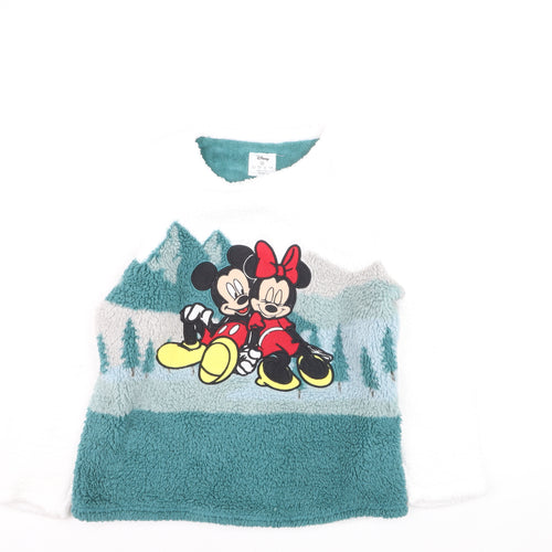 Disney Women’s Mickey & Minnie Fleece Pyjama Top Multicoloured Size 10-12