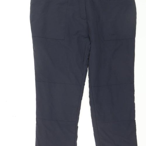 Rohan Womens Blue Cargo Trousers Size 16 Regular Quick Dry Travel Pants
