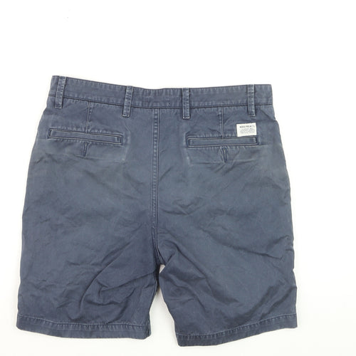 Norse Projects Men's Blue 32 Chino Shorts Casual Cotton