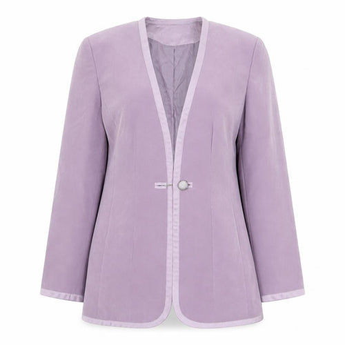 Jacques Vert Women's Purple Size 10 Longline Blazer Jacket