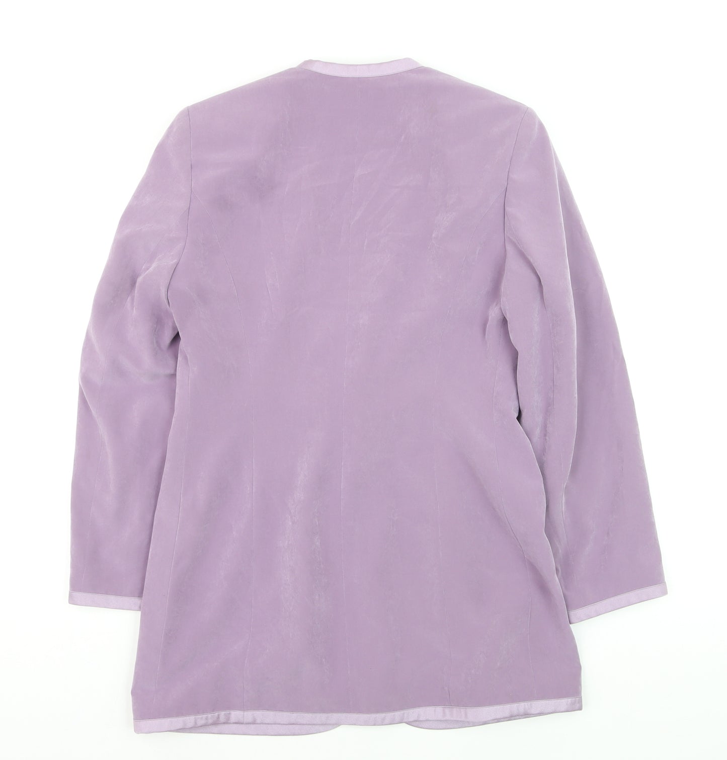 Jacques Vert Women's Purple Size 10 Longline Blazer Jacket