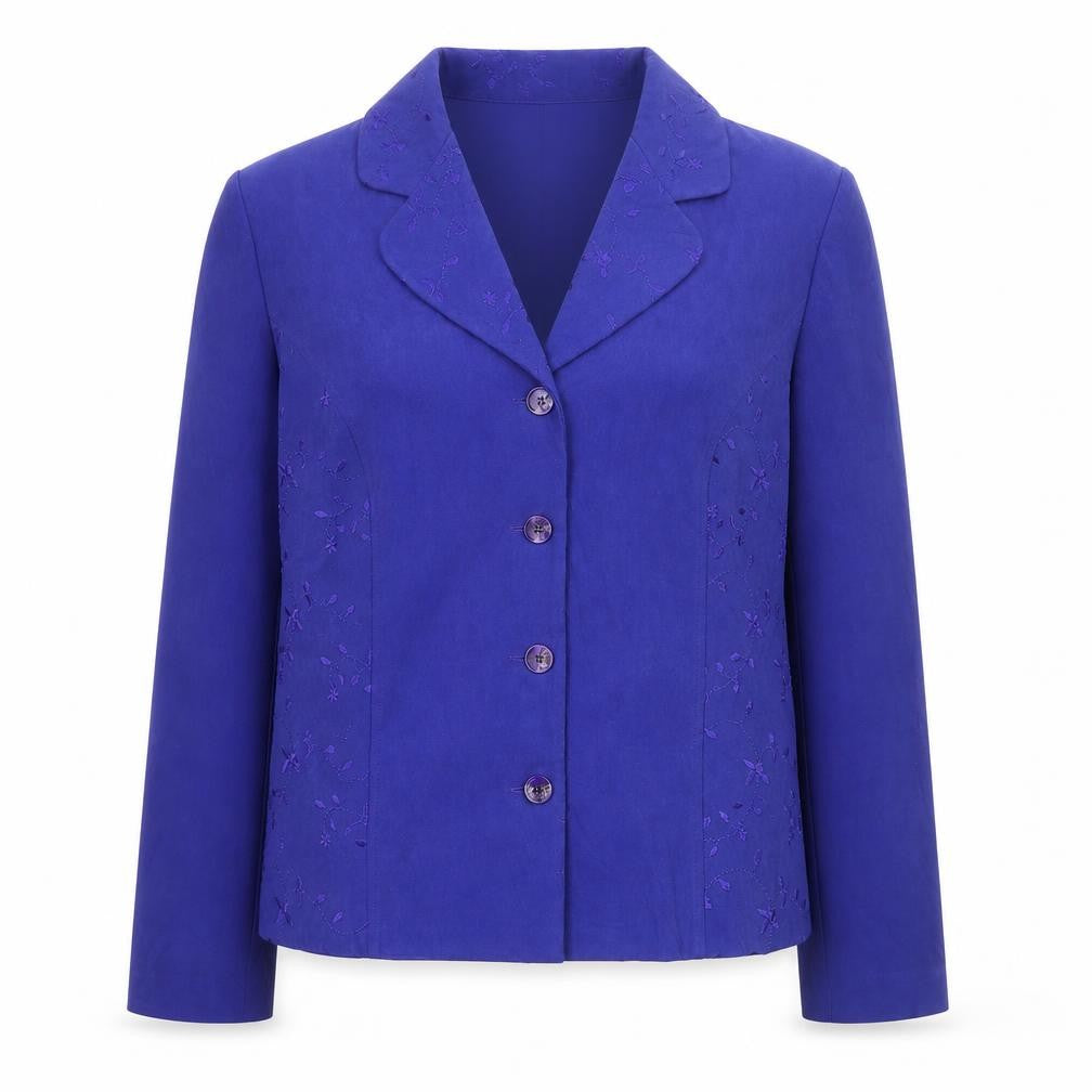 Front view of Sag Harbor Women Purple, size 14, Regular Blazer Jacket