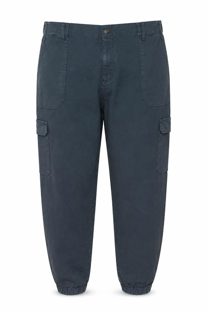 FatFace Womens Blue Cargo Trousers 24L Regular Fit Cotton Blend