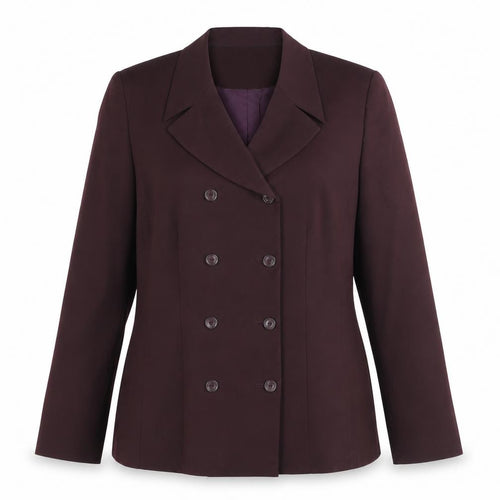 Amanda Smith Womens Purple Size 14 Double-Breasted Stretch Suit Jacket