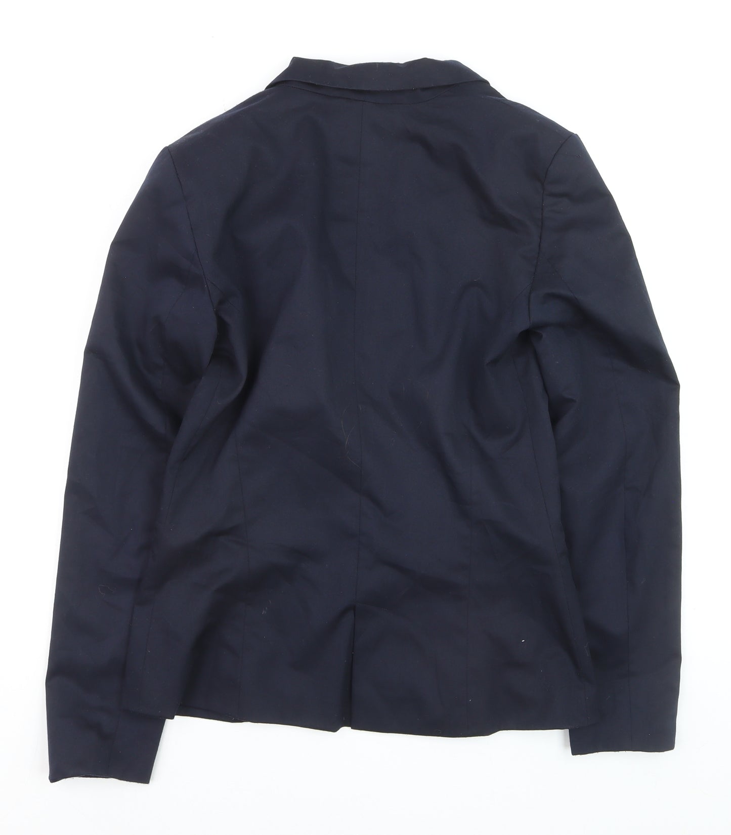 Pull & Bear Women's Navy Blue Slim Fit Blazer Size 10 Single Breasted