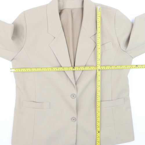 Debenhams Classics Beige Women's Size 16 Single-Breasted Blazer