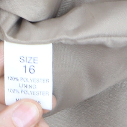 Debenhams Classics Beige Women's Size 16 Single-Breasted Blazer