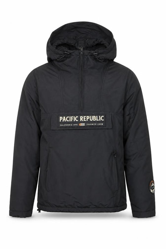 Pull&Bear Men’s Black Hooded Windbreaker Jacket Size S