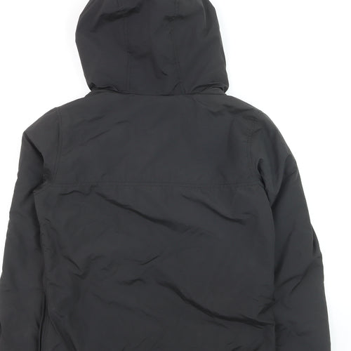 Pull&Bear Men’s Black Hooded Windbreaker Jacket Size S