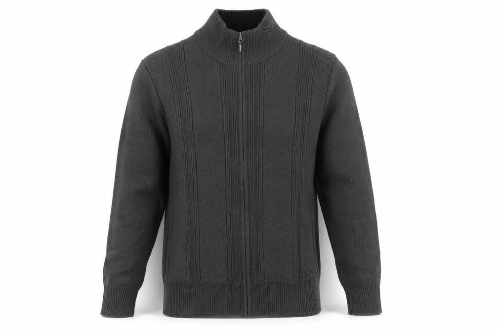 Calvin Klein Men's Green Full Zip Knit Jumper Size M