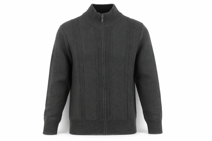 Calvin Klein Men's Green Full Zip Knit Jumper Size M