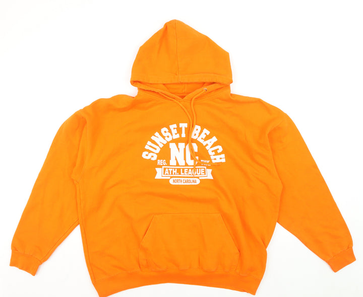 Waves Surf Company Men's Orange XL Pullover Hoodie