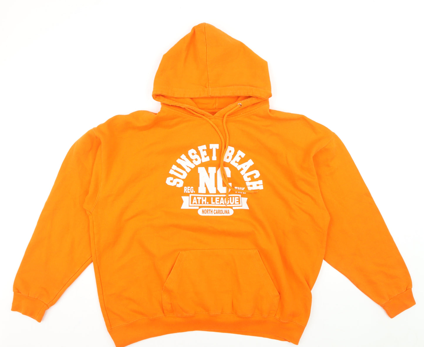 Waves Surf Company Men's Orange XL Pullover Hoodie
