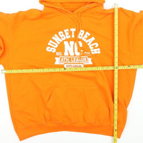 Waves Surf Company Men's Orange XL Pullover Hoodie