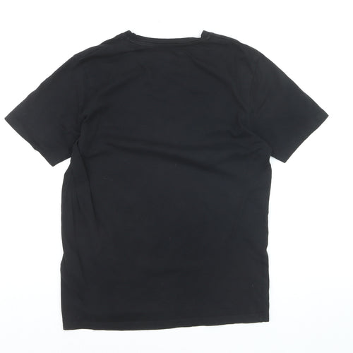 Jack & Jones Boys Black Graphic Print Urban Logo T-Shirt 10-11 Years Regular Fit