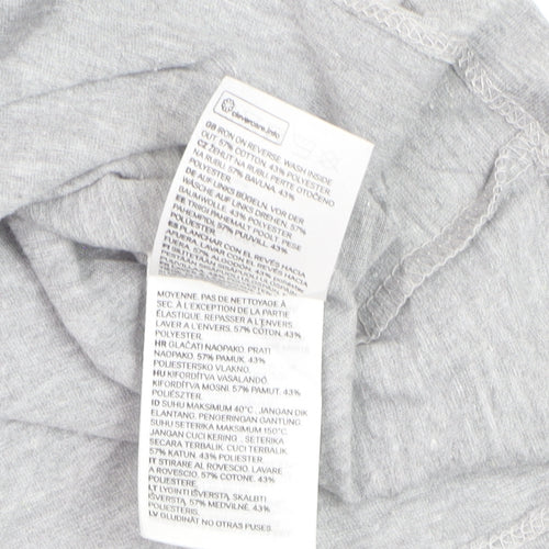 H&M Men’s Grey NASA Apollo 11 Graphic Crew Neck Cotton T-Shirt Size L