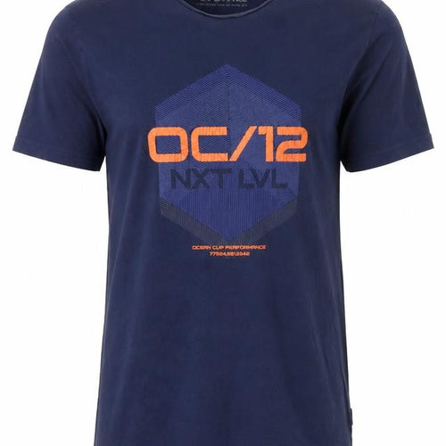 Ocean Cup Performance Men's Blue L Graphic Sports T-Shirt