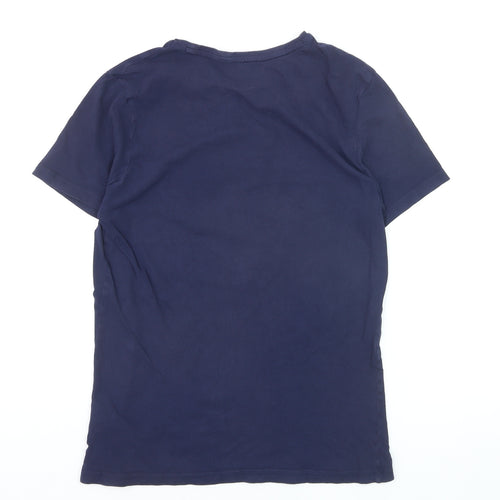 Ocean Cup Performance Men's Blue L Graphic Sports T-Shirt