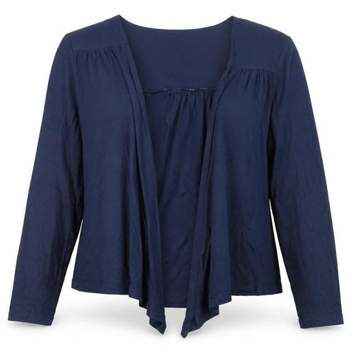 H&M Women’s Blue Viscose Long Sleeve Open Cardigan Size 12