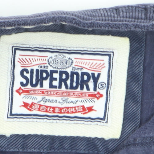 Superdry Men's Blue 2XL Henley Short Sleeve Cotton T-Shirt