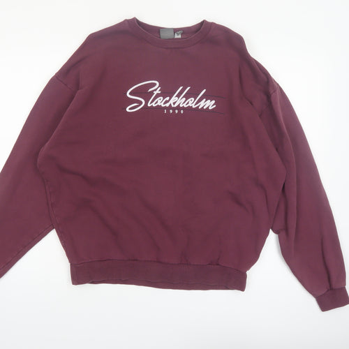 ASOS Men's Purple Stockholm 1990 Sweatshirt Size M Pullover Crew Neck