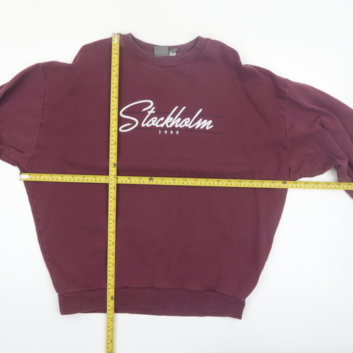 ASOS Men's Purple Stockholm 1990 Sweatshirt Size M Pullover Crew Neck