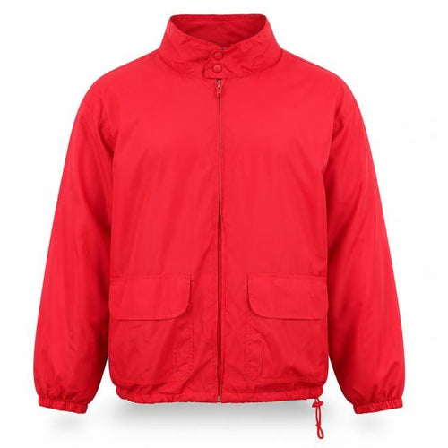 Woolrich Men's Red Nylon Windbreaker Jacket Size L Outdoor Casual