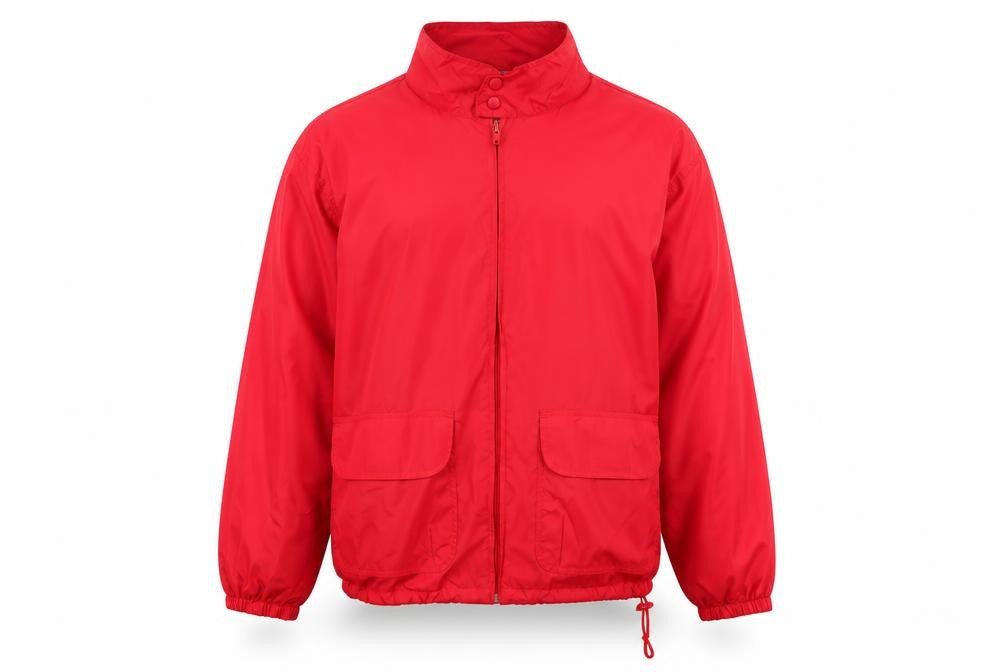 Woolrich Men's Red Nylon Windbreaker Jacket Size L Outdoor Casual